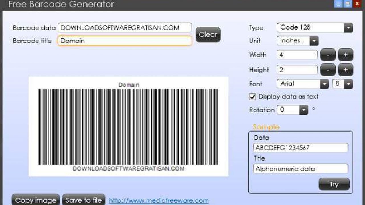 Software pembuat barcode